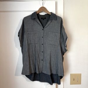 Madewell washed denim top